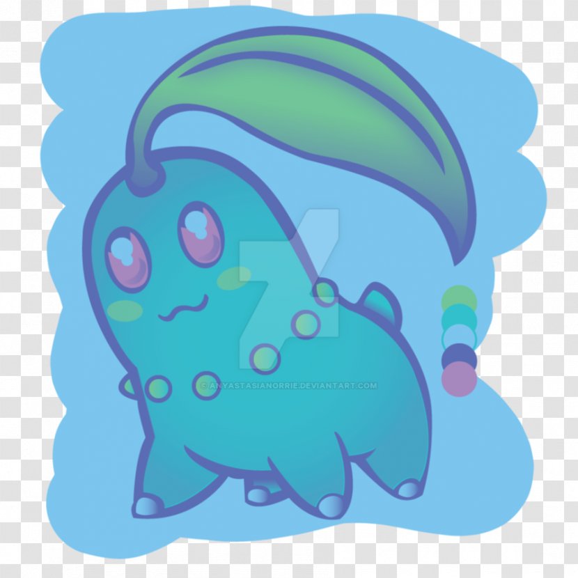 Octopus Clip Art Vertebrate Illustration Character - Turquoise - Chikorita Vector Transparent PNG