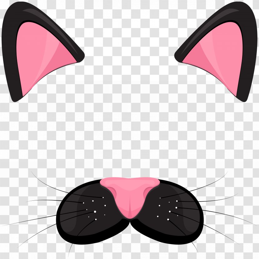 Cat Kitten Ear Drawing Clip Art - Pink Transparent PNG