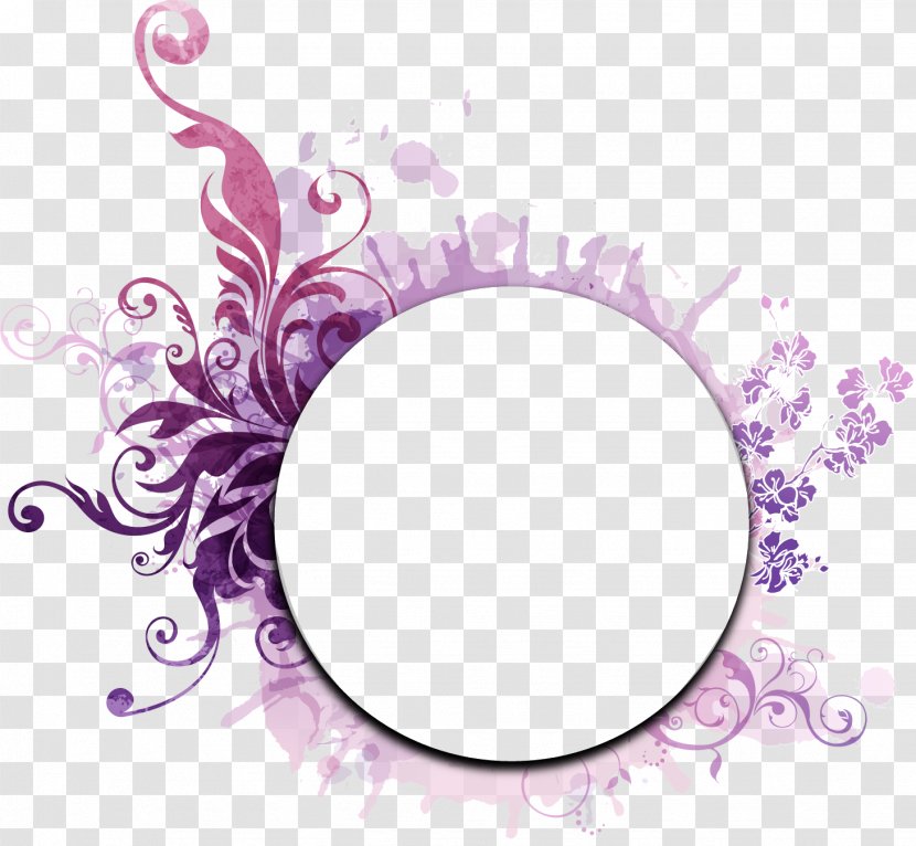 Circle - Lilac - Pastel Flower Transparent PNG