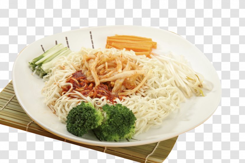 Chinese Noodles Vegetarian Cuisine Thai - Dish - On The Bamboo Transparent PNG