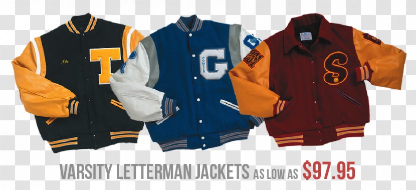 Letterman Varsity Letter Jacket Team Chenille Fabric - Hoodie - Cheer Uniforms Transparent PNG