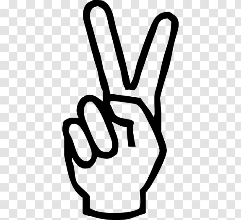 Peace Symbols Clip Art Gesture Illustration V Sign - Hand - White Nike Logo Finger Glove Transparent PNG