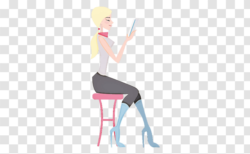 Cartoon Standing Leg Sitting Arm Transparent PNG