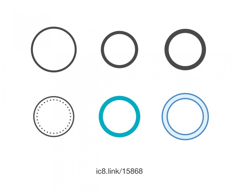 Circle Font - Em - Circles Transparent PNG