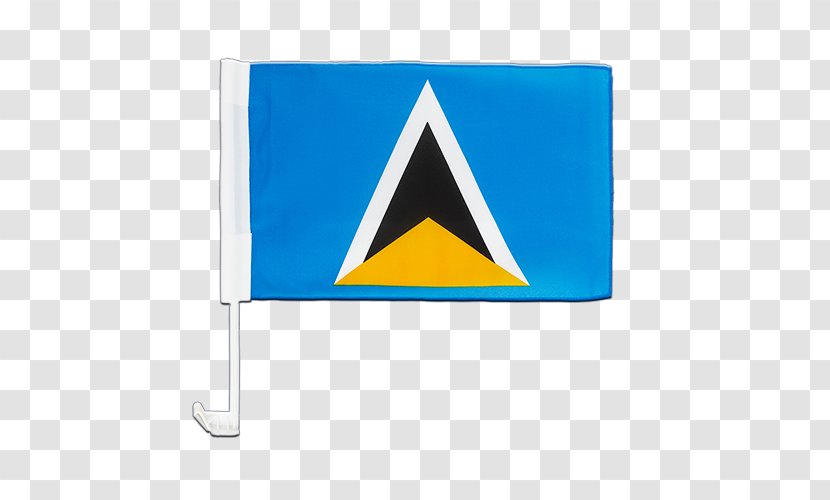 Flag Of Saint Lucia Fahne Car Transparent PNG
