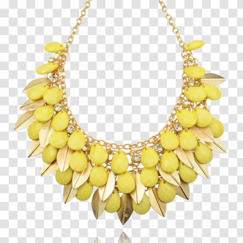 Necklace Yellow Fashion Accessory - Bracelet Transparent PNG