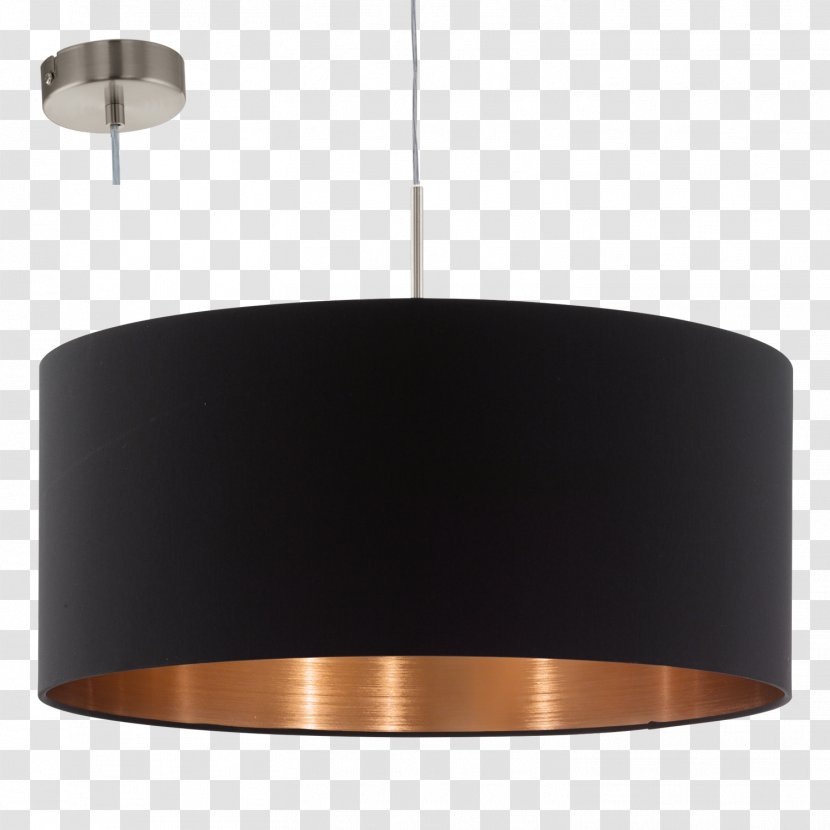 Pendant Light Fixture Incandescent Bulb Lighting - Textile - Copper Wall Lamp Transparent PNG