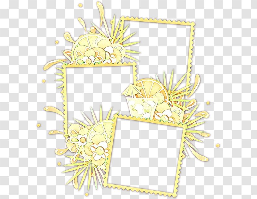 Floral Design - Paper - Yellow Transparent PNG