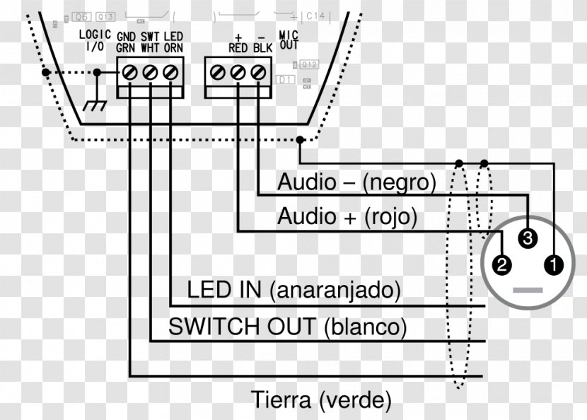 Shure SM58 Microphone Wiring Diagram XLR Connector - Cartoon - Dips Transparent PNG