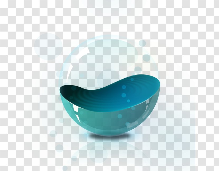 Blue Designer Bubble - Plastic - Glass Ball Transparent PNG