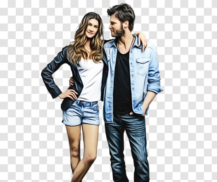 Jeans Background - Leather - Photo Shoot Gesture Transparent PNG