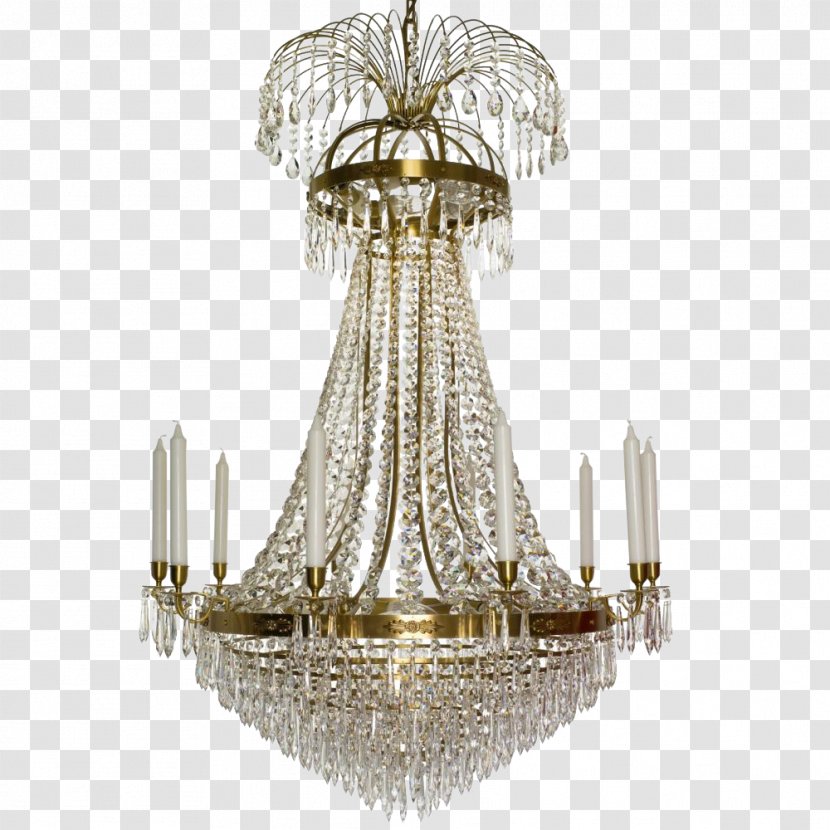 Chandelier Krebs Stockholm AB Candle Ceiling Crystal - Ebony Transparent PNG