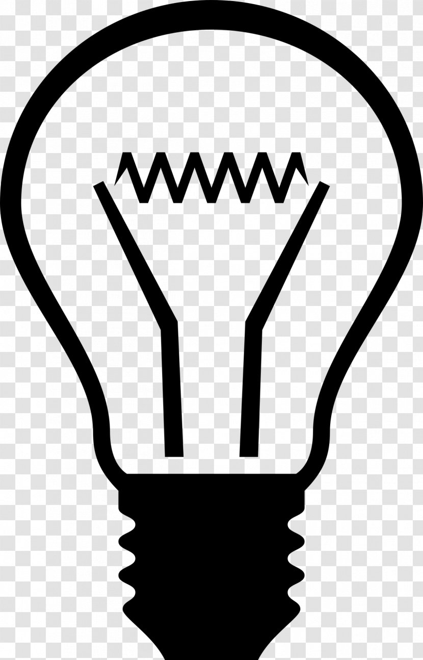 Incandescent Light Bulb Lamp Clip Art - Line - Lightbulb Transparent PNG