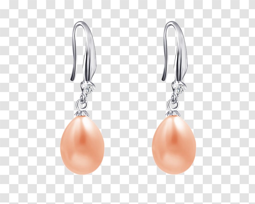 Pearl Earring Body Jewellery Silver - Prom Transparent PNG