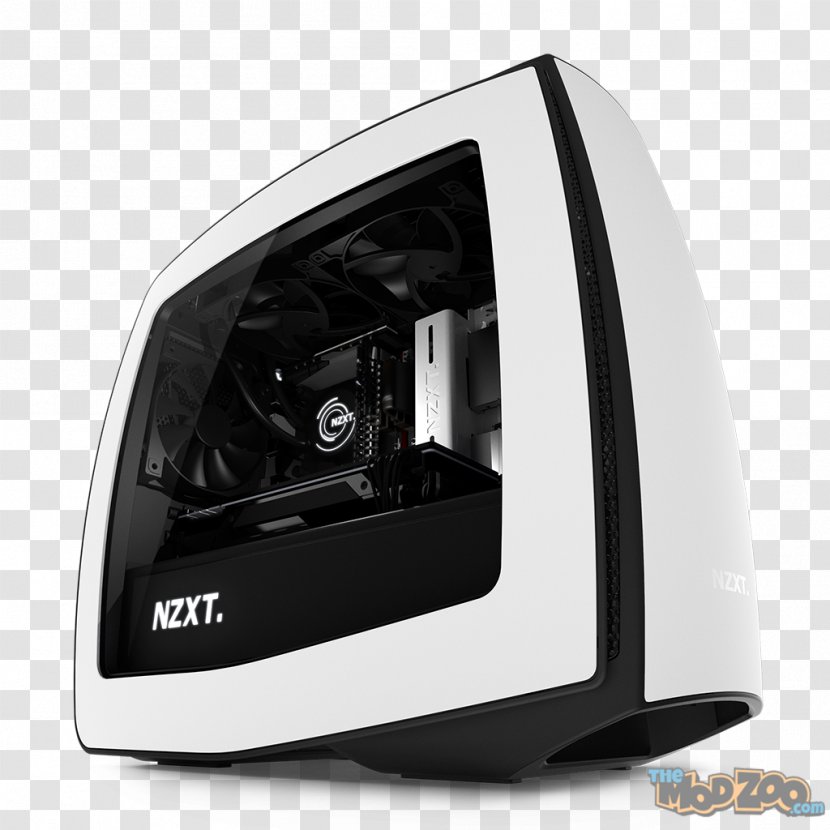 Computer Cases & Housings NZXT Manta Matte Black Mini-ITX Power Supply Unit - Whiteblack - Case Pc Transparent PNG