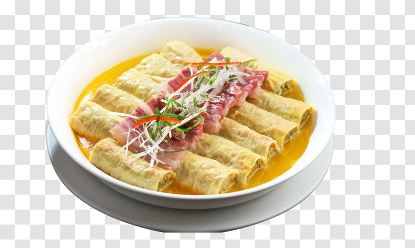 Bacon Hot Chicken Thai Cuisine Breakfast - Roll - Xiang Steamed Transparent PNG