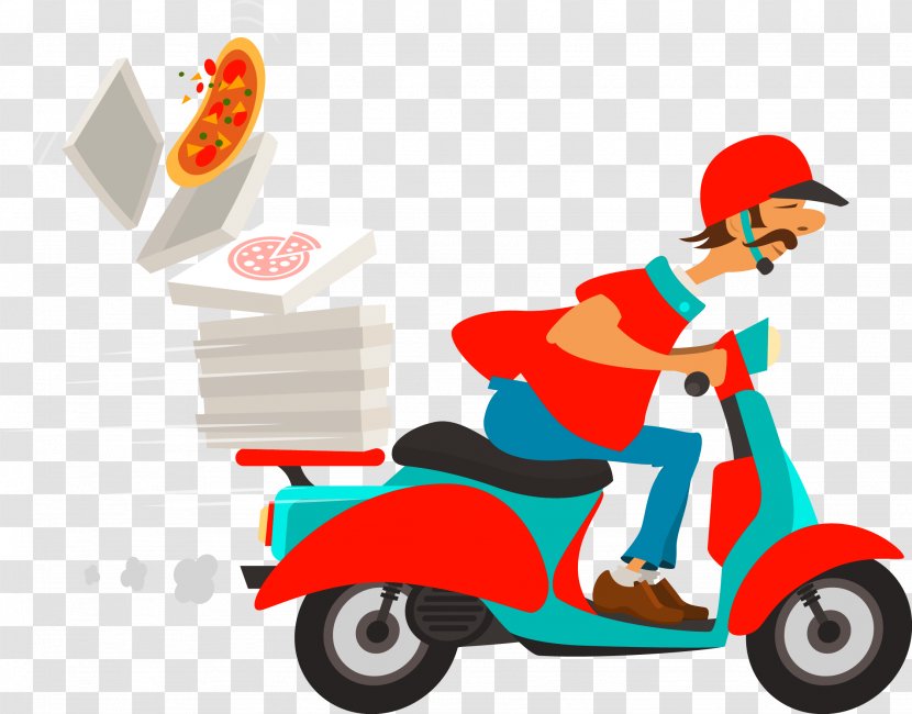 Pizza Delivery Online Food Ordering Restaurant - The Man Transparent PNG
