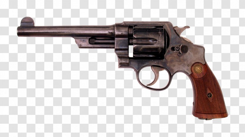 Smith & Wesson Triple Lock Revolver Hand Ejector .44 Special - Handgun - Gun Transparent PNG