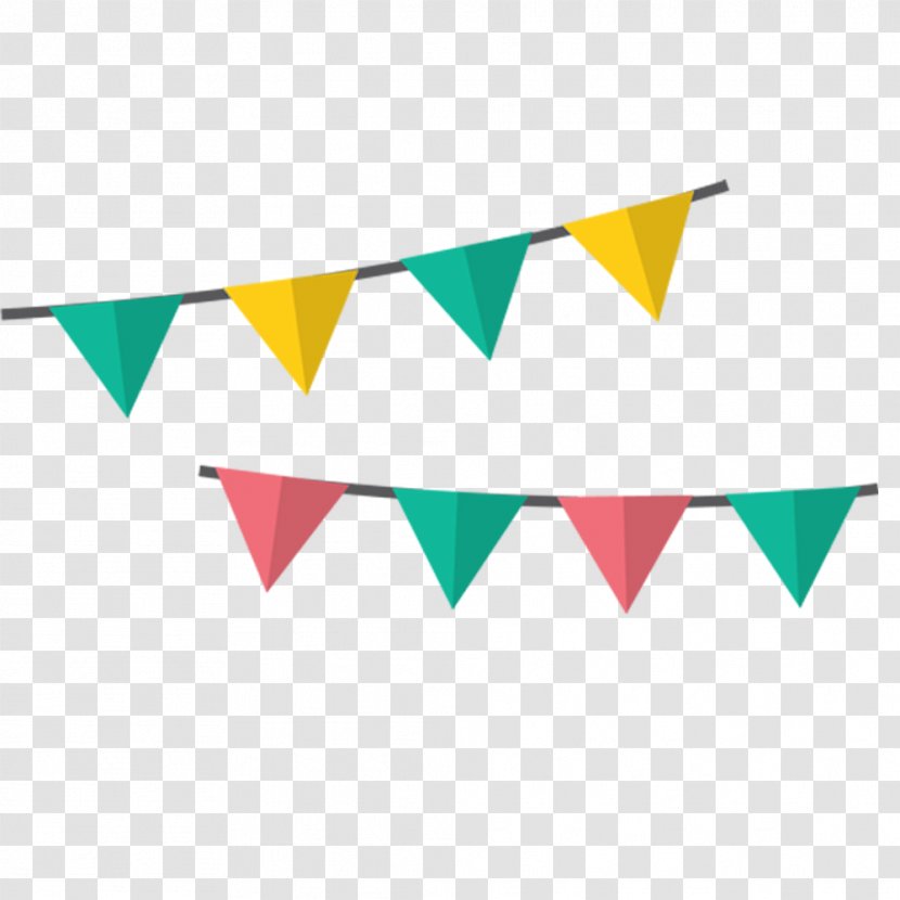 Triangle Banner - Festival - Festive Banners Colored Transparent PNG