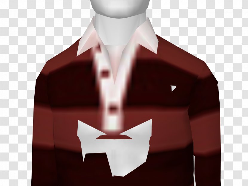 Sleeve Neck Maroon - Jacket - Red-stripe Transparent PNG