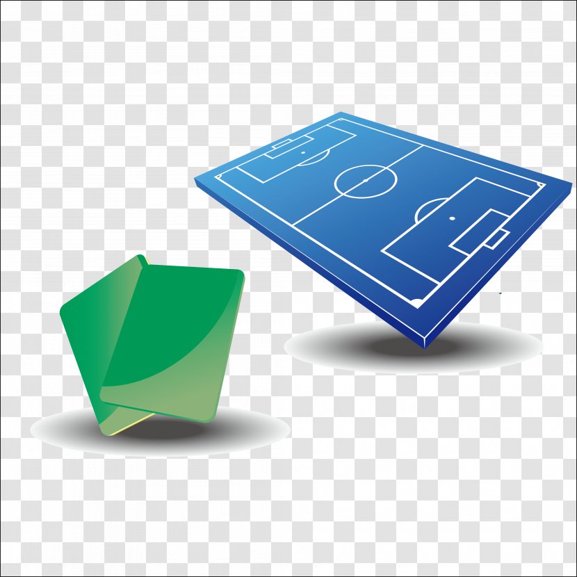 Football Pitch - Goal - Cartoon Soccer Field Transparent PNG