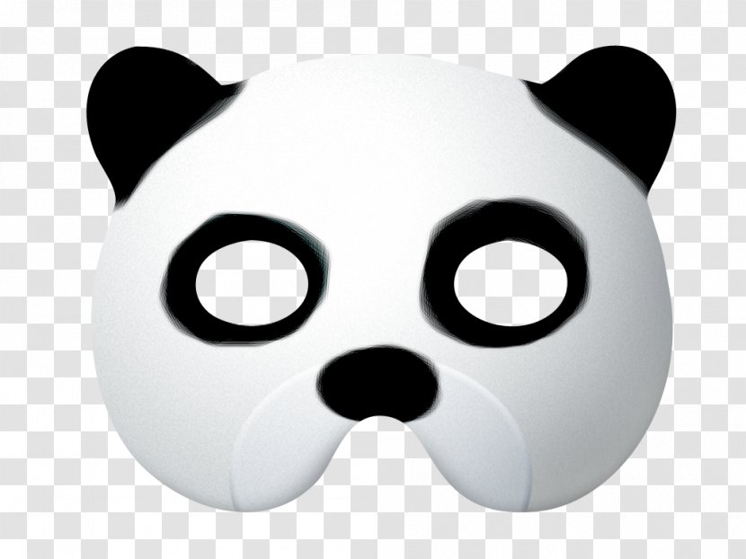 Giant Panda Bear Red Mask Headgear Transparent PNG