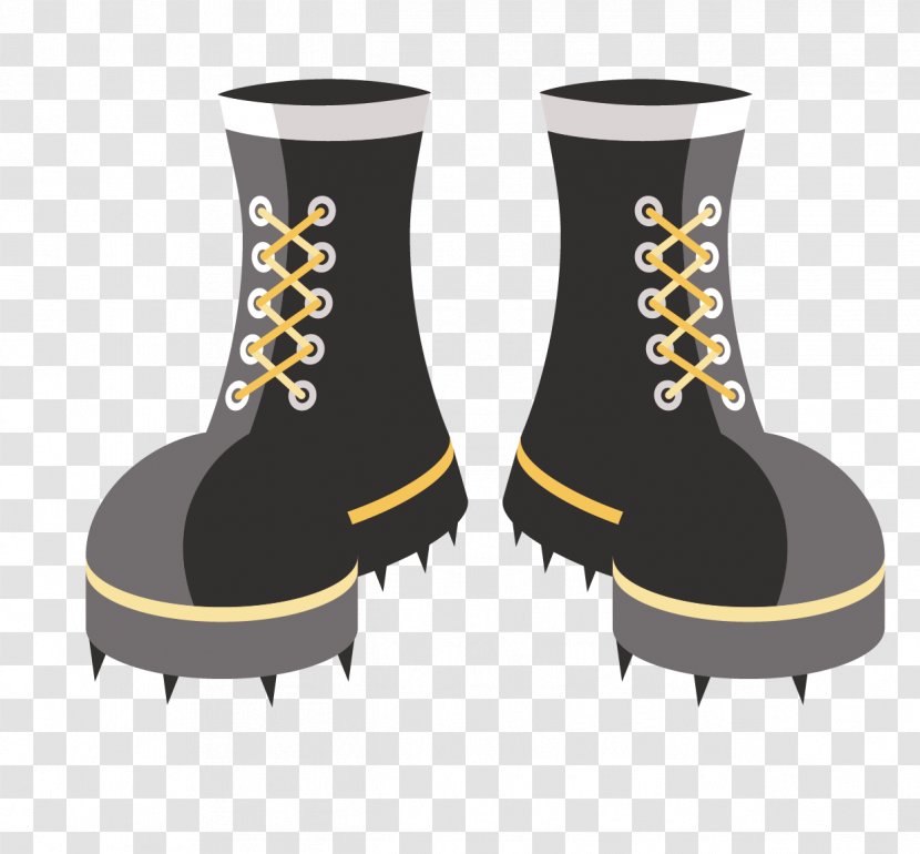 Boot Shoe Drawing Cartoon - Martin Boots Hand-drawn Vector Material Transparent PNG