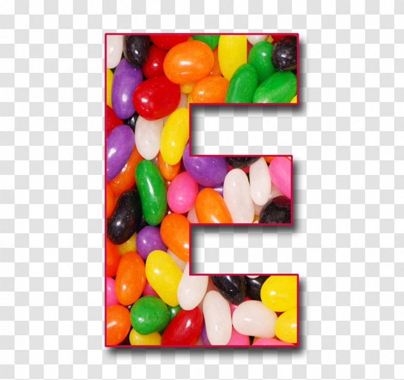 Jelly Bean Letter Case Alphabet Candy - Confectionery - Black Beans Transparent PNG