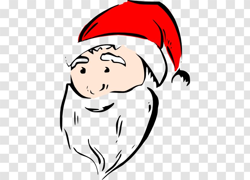 Santa Claus Face Clip Art - Flower - Cartoon Transparent PNG