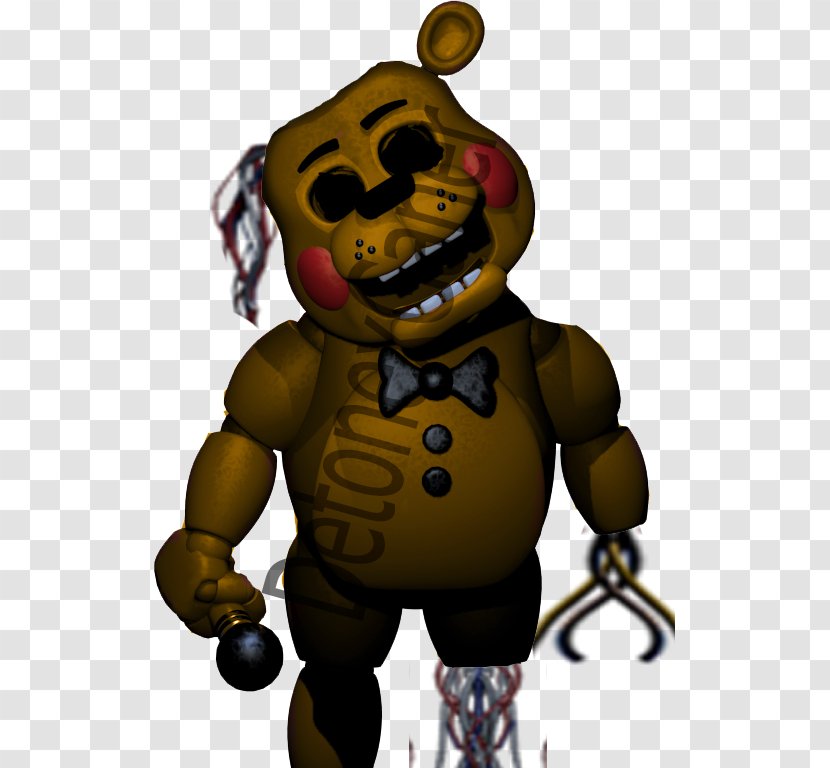 Five Nights At Freddy's 2 Animatronics Jump Scare Video Game - Golden Pickax Ex Transparent PNG