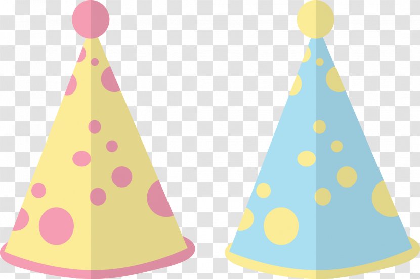 Party Hat Bonnet - Cone - Vector Colored Birthday Transparent PNG