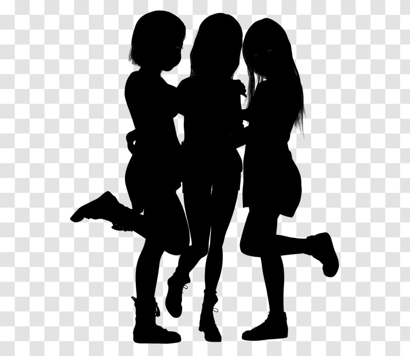Drawing Friendship Silhouette - Video - Young Friends Transparent PNG