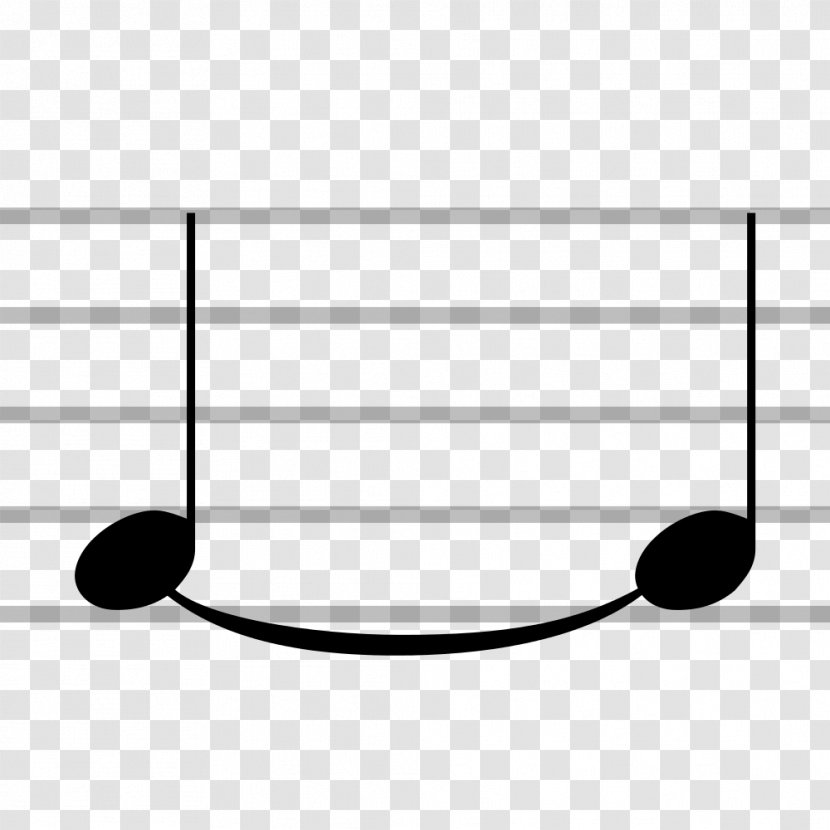 Tie Musical Theatre Note Slur - Cartoon Transparent PNG