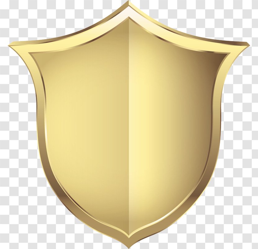 Shield Computer File - Internet Safety - Gold Security Transparent PNG