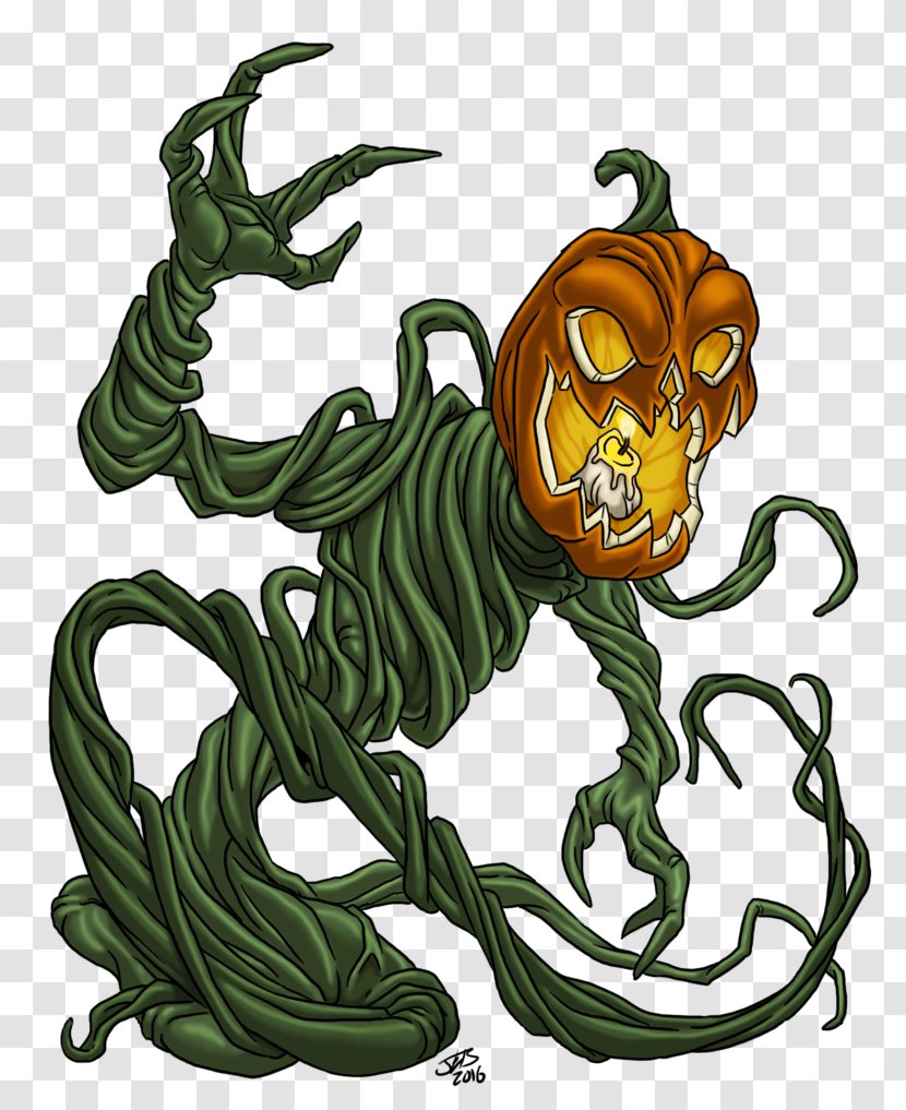 Jack-o'-lantern Halloween Monster Legendary Creature - Ghost Transparent PNG