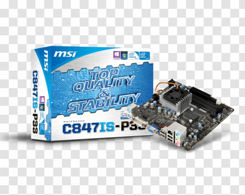 Motherboard MicroATX LGA 1155 CPU Socket MSI - Central Processing Unit - Miniitx Transparent PNG