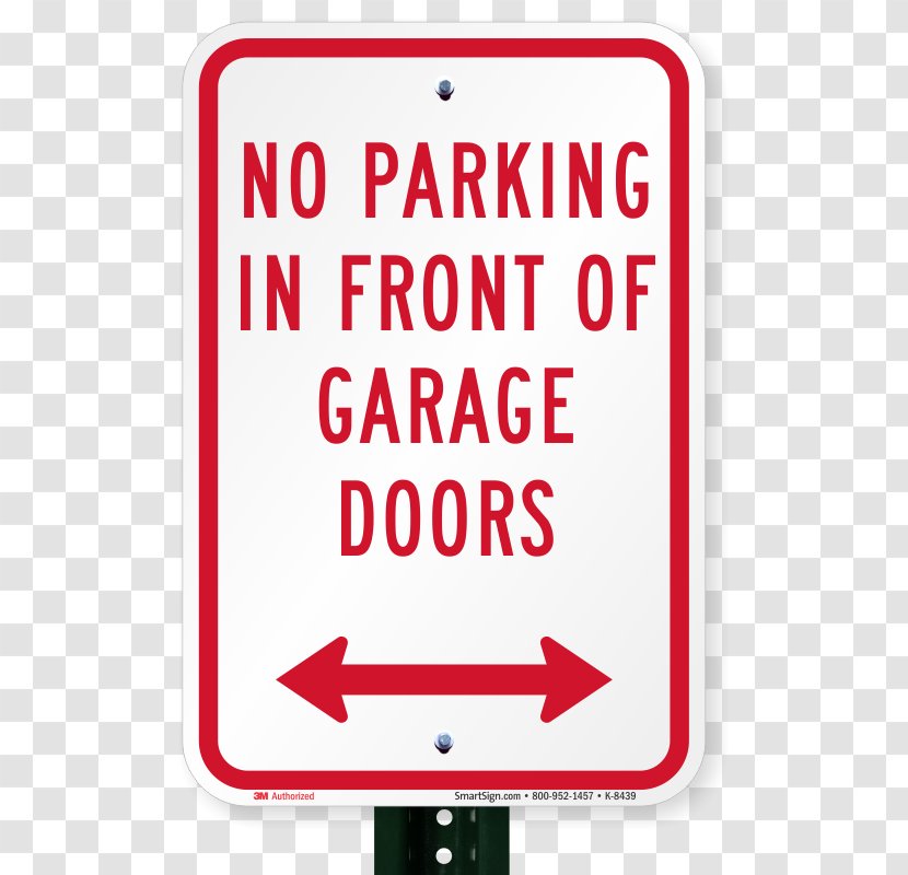 Parking Violation Car Park Driveway Sign - Text - Allmont Garage Doors Transparent PNG