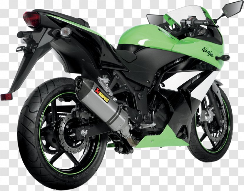 Exhaust System Kawasaki Ninja 250R Akrapovič Motorcycles - Car - Motorcycle Transparent PNG