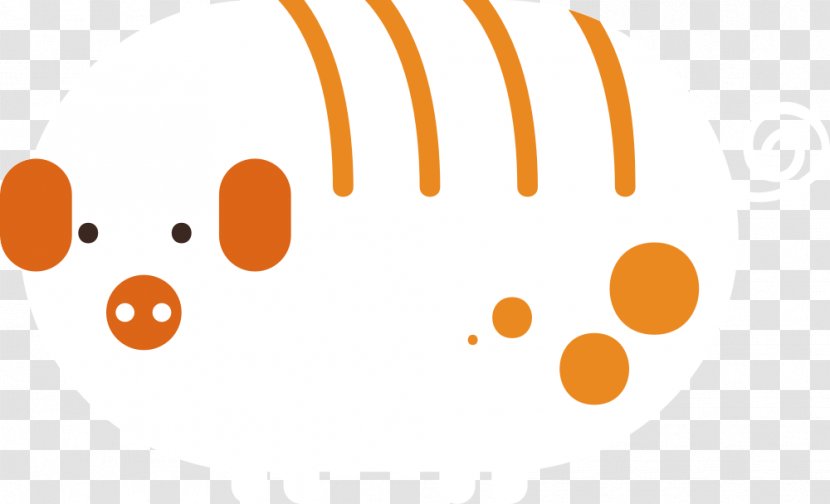 Domestic Pig Clip Art - Vector Cute Transparent PNG