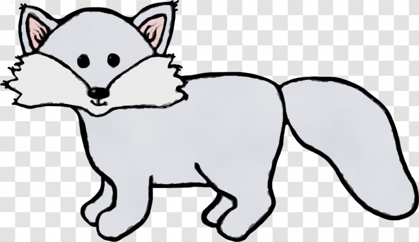 Whiskers Dog Cat Red Fox Line Art - Animal Figure Coloring Book Transparent PNG