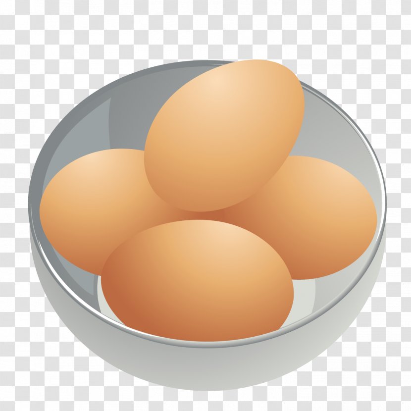 Chicken Egg Pancake - Gratis - Vector Bowl Of Eggs Transparent PNG