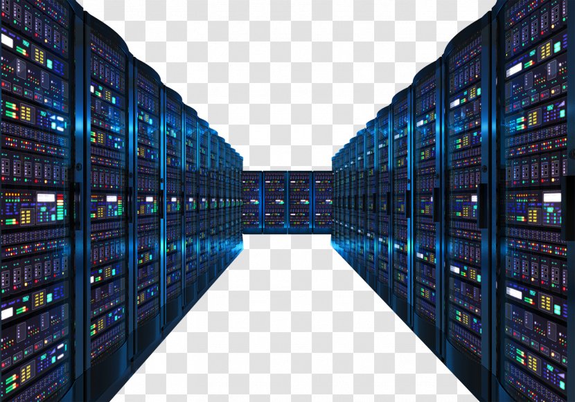 IT Infrastructure Information Technology Data Center - Rows Of Lights On Servers Transparent PNG