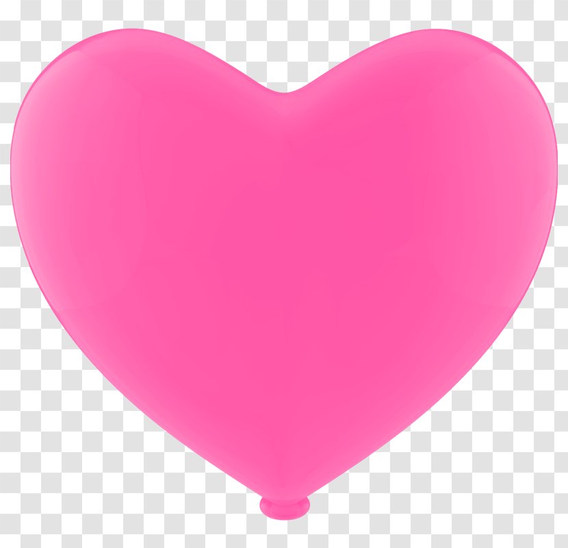 Balloon Pink M - Heart Transparent PNG