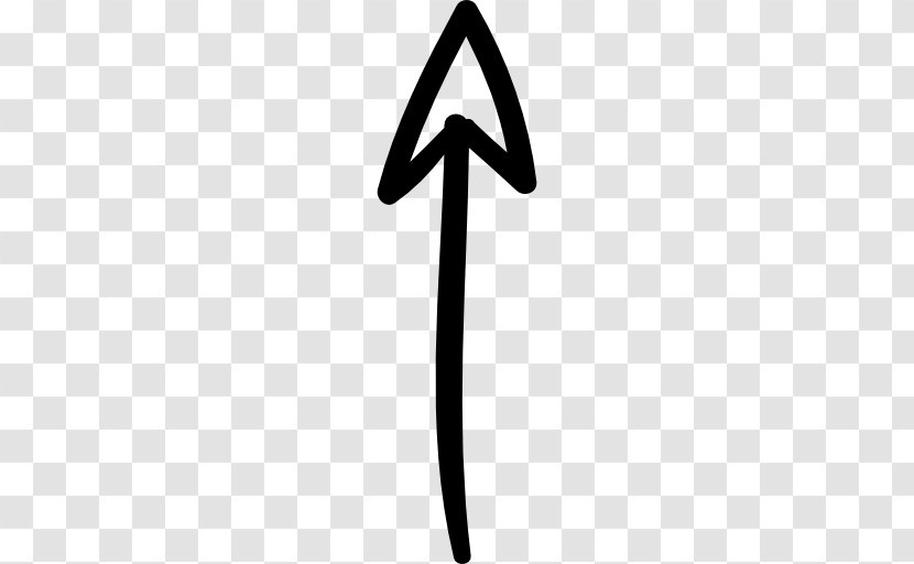 Arrow Drawing Clip Art - Triangle - Hand Drawn Transparent PNG
