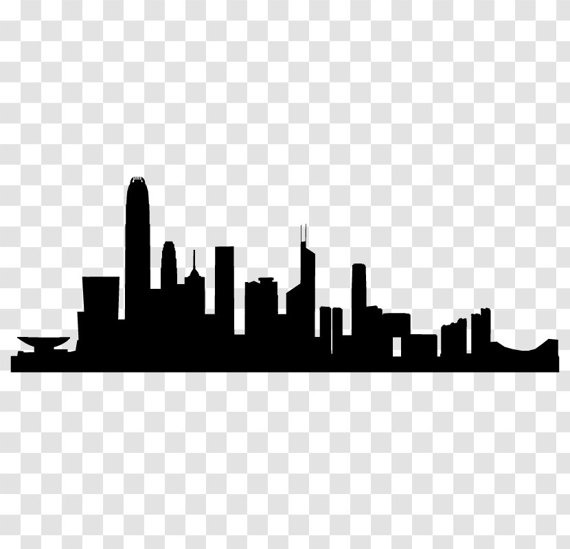 Hong Kong Skyline Silhouette Transparent PNG