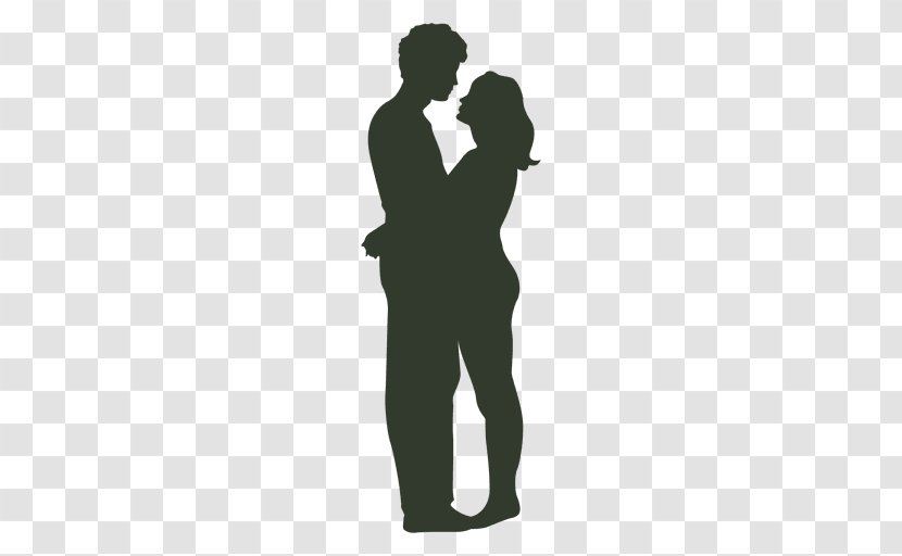 Silhouette Kiss Love - Men And Women Transparent PNG