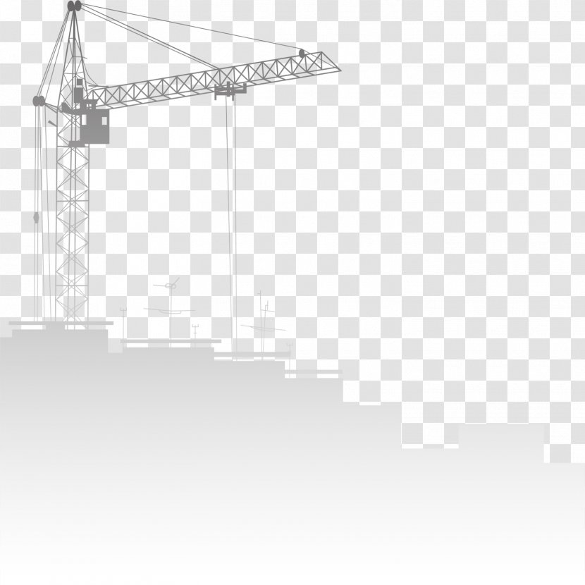 Concrete Formwork Architectural Engineering Beam - Structure - Gray Site Crane Transparent PNG