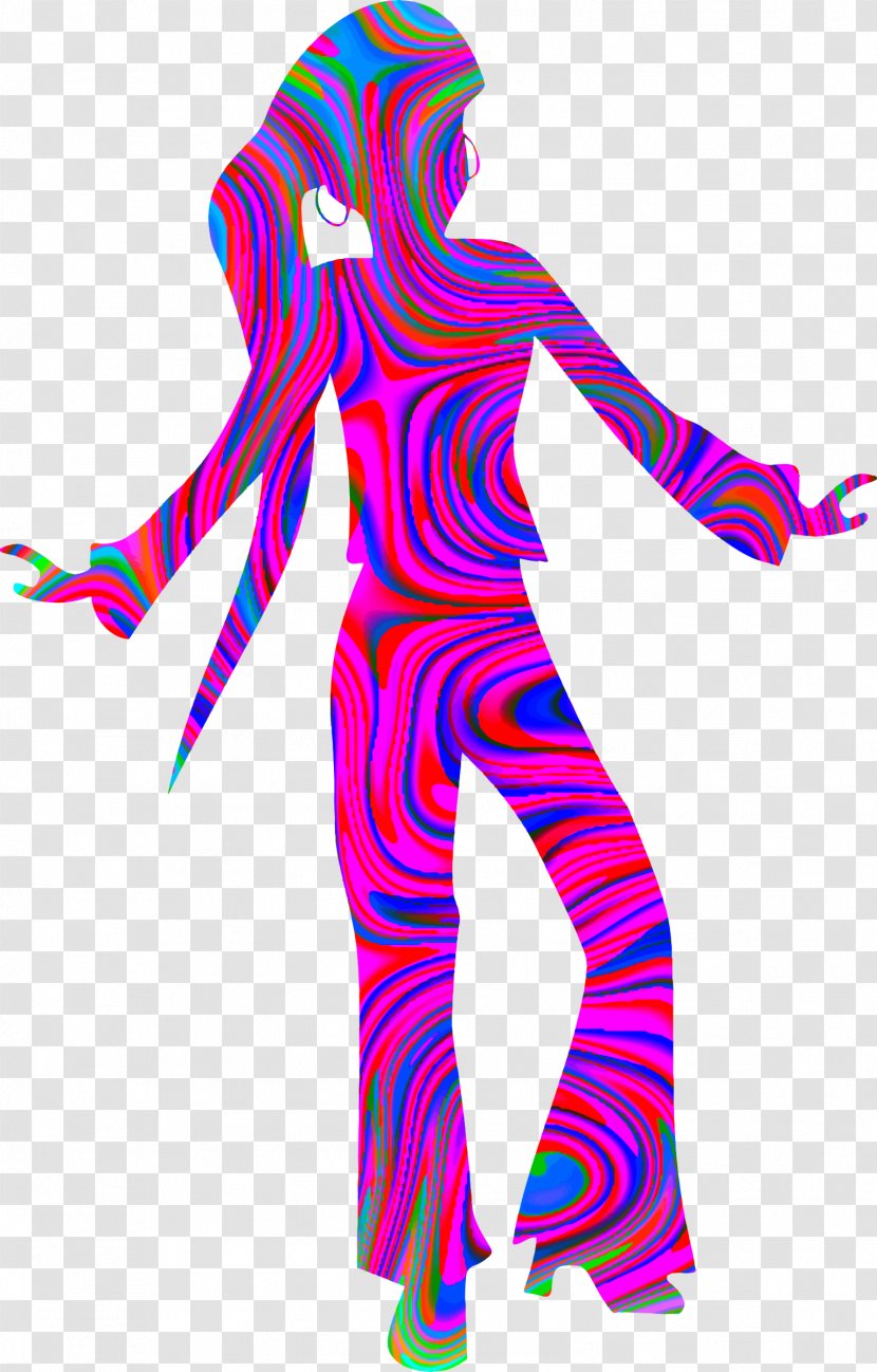 Dance Disco Silhouette Clip Art - Flower Transparent PNG