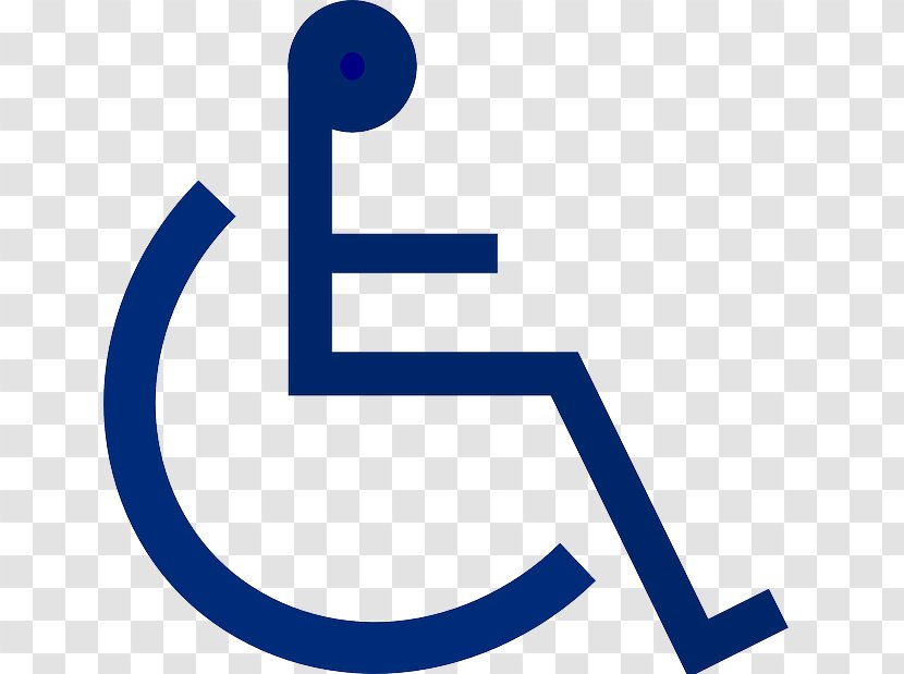 Wheelchair Disability Accessibility Sign Clip Art - Area - Disabled Person Transparent PNG