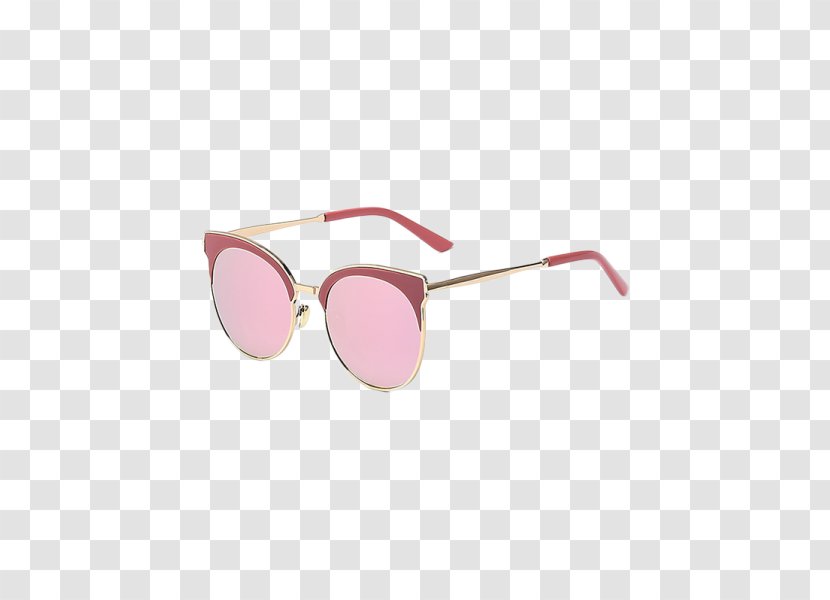 Mirrored Sunglasses Goggles Retro Style - Eyewear Transparent PNG